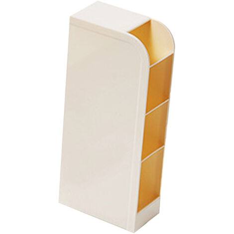 Schreibtisch-Organizer – Multifunktionaler, abgewinkelter Organizer für Stifte und Kosmetikartikel – Großes Fassungsvermögen – Strapazierfähiger Kunststoff – Maße: 5,5 x 9,5 x 21 cm