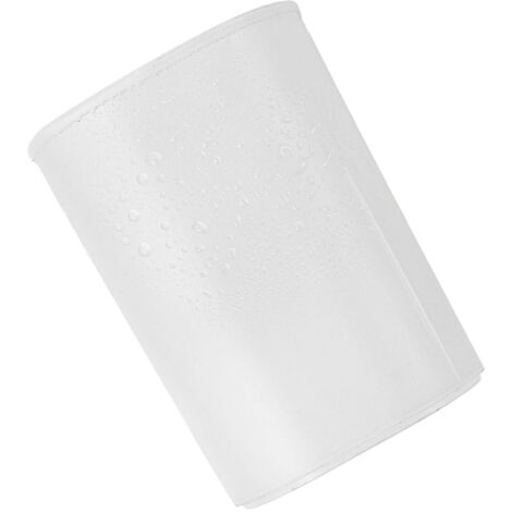 [Schreibtisch-Organizer] – Weißer, mattierter Kunststoff-Stiftehalter, glatte Oberfläche, Maße 10 x 7 x 7 cm, 1 Stück, minimalistisches Design für praktische Aufbewahrung