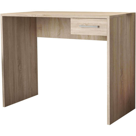 Schreibtisch PC -Schreibtisch Schlafzimmer mit Schlafzimmer mit Seitenschublade in Bilaminato Tommy - Moccasin