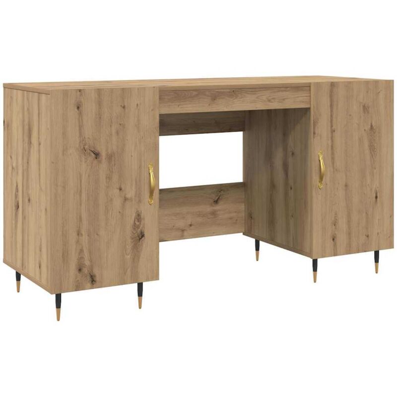 Schreibtisch Artisan-eiche 140 X 50 X 75 Cm Holzwerkstoff Vidaxl