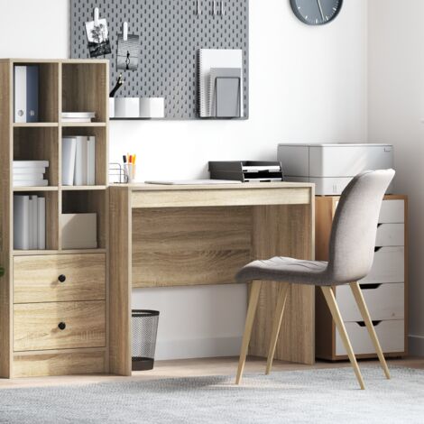 Schreibtisch Sonoma Eiche Spanplatte 90 x 50 x 76 cm Einfach vidaXL907798