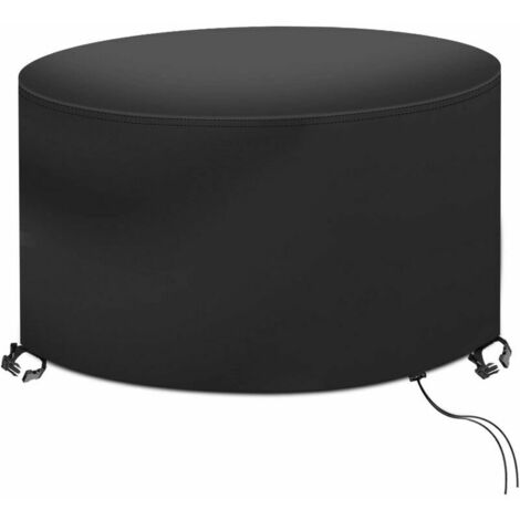Schreibtischabdeckung, Winddichte Abdeckung für runde Tische, Möbelabdeckung, 420D Oxford-Gewebe, Gartenmöbelabdeckung (Ø127x61cm)