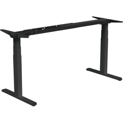 Schreibtischgestell höhenverstellbar 650-1300mm EVO, elektrisch verstellbar, schwarz