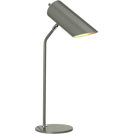 Schreibtischlampe Tischleuchte Bürolampe Spot verstellbar Stahl Messing Nickel