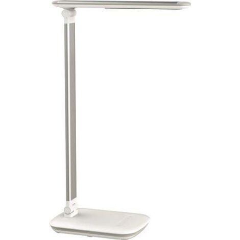 Schreibtischleuchte Alu./Ku.weiß H.425mm m.Standfuß LED MAUL