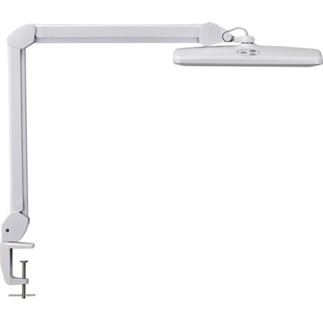 Schreibtischleuchte Metall/Kunststoff weiß H.515mm Klemmfuß LED MAUL