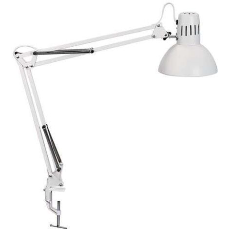 Schreibtischleuchte Metall weiß H.44cm Klemmfuß LED MAUL
