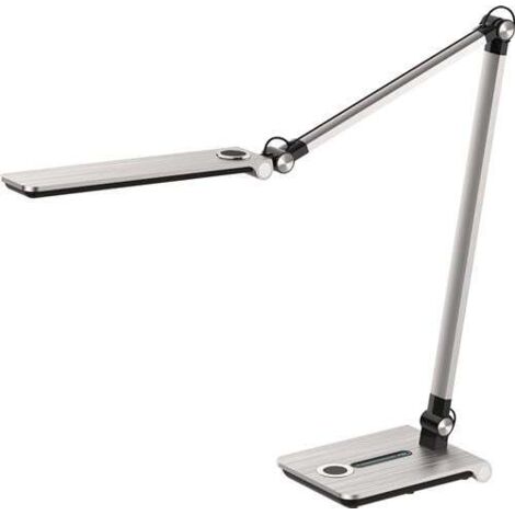 Schreibtischleuchte Wave silber geb.H.max.760mm Standfuß m.LED HANSA