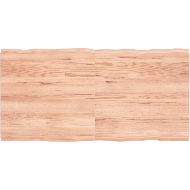 Tischplatte 120x60x(2-4) Cm Massivholz Behandelt Baumkante - Vidaxl