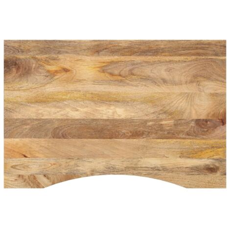 Schreibtischplatte mit Aussparung 100x50x2,5cm Massivholz Mango vidaXL