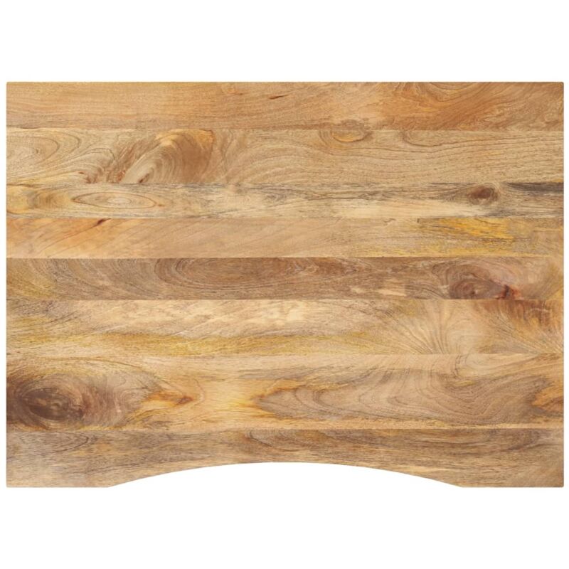 Vidaxl Schreibtischplatte Mit Aussparung 100x80x2, 5cm Massivholz Mango
