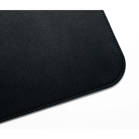 Schreibunterlage 80 x 30 cm (B x H) ohne Folienauflage Lederimitat schwarz/rot