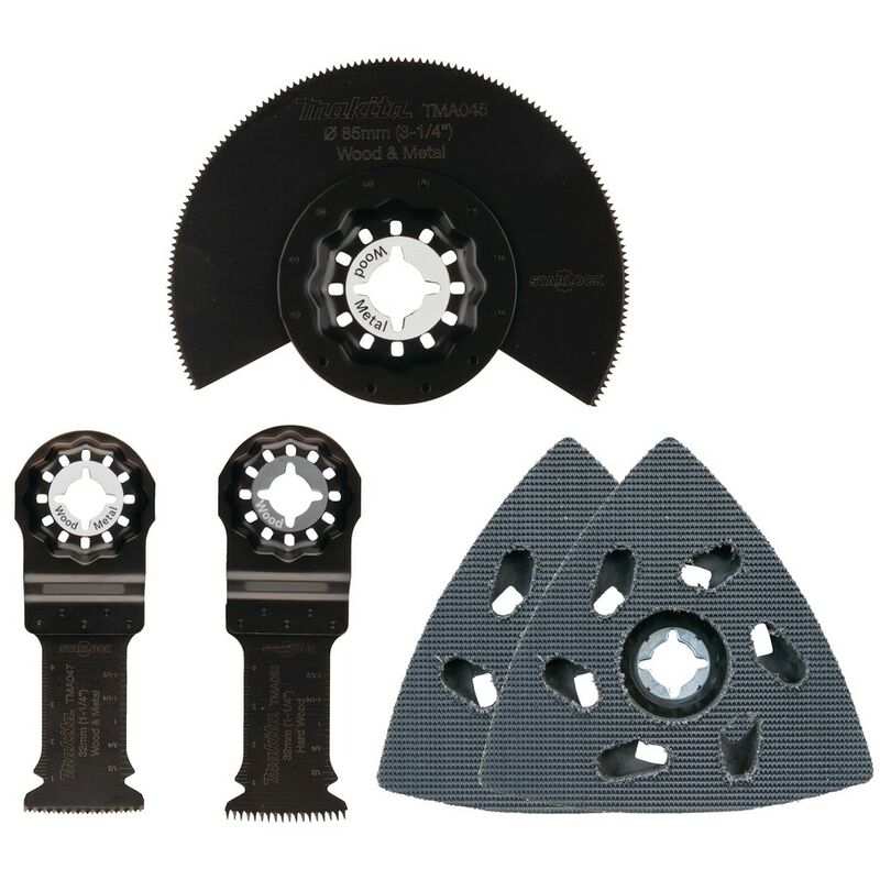 Makita - Juego de 5 accesorios starlock para madera - B-67511