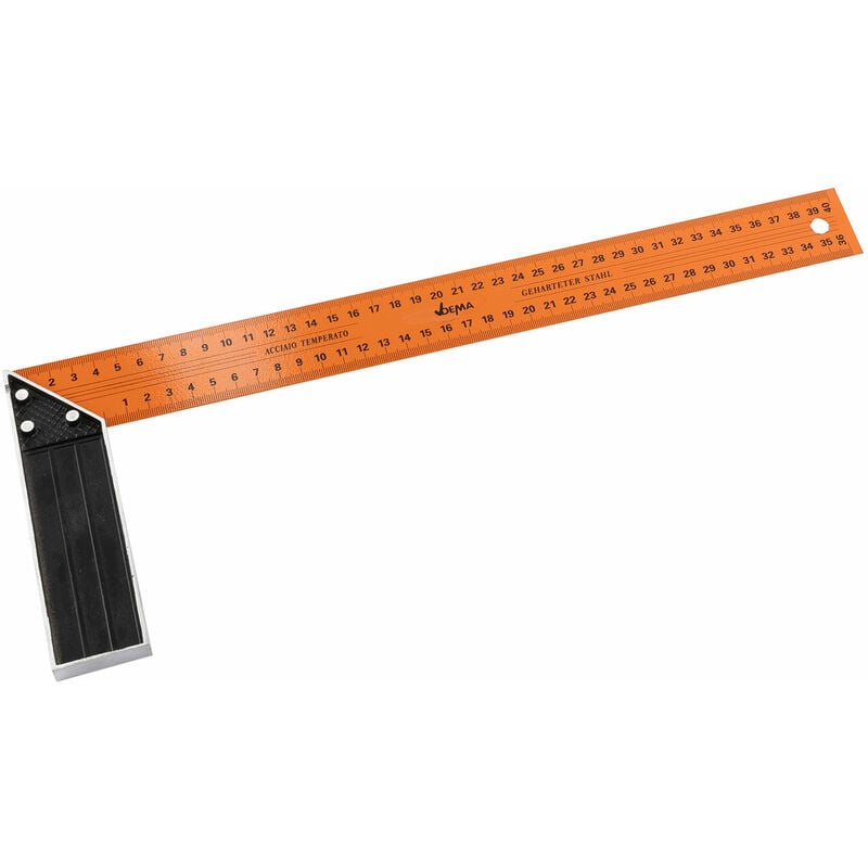 Image of Schreinerwinkel Anschlagwinkel Messwinkel 400 mm Stahl Schenkel mit cm Skala