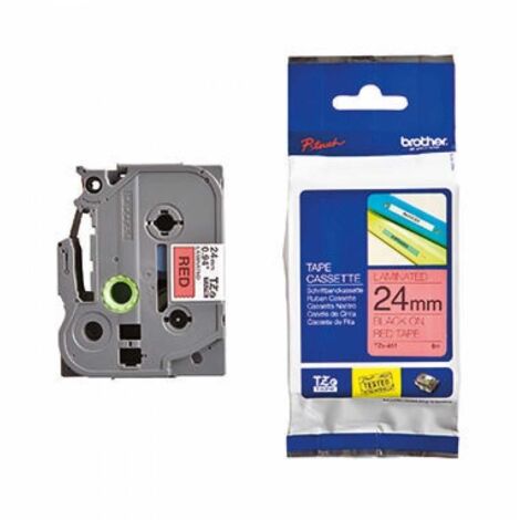 Schriftbandkassette P-touch TZe-451 24 mm x 8 m (B x L) rot schwarz