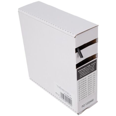 Schrumpfschlauch 2:1 - 3.5 mm - schwarz - 15 m - Box