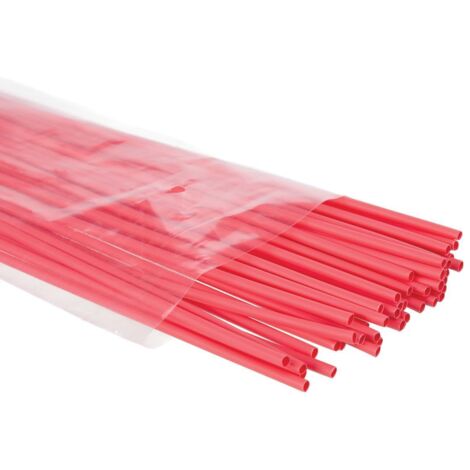 Schrumpfschlauch 2,4mm - rot - 50 Stück