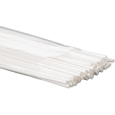 Schrumpfschlauch 4,8mm - white - 50 Stück