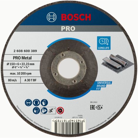 Schruppen Expert Metall: 150x6mm 6  BOSCH 2608600389