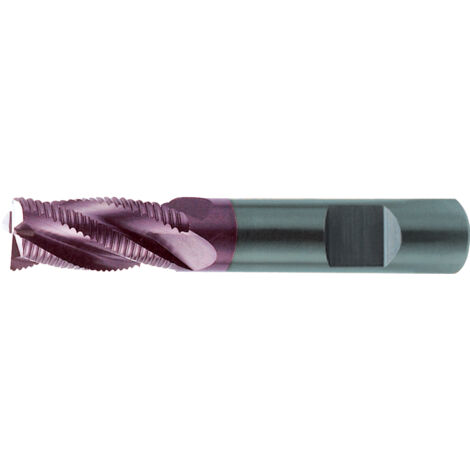Schruppfräser lang DIN6527 VHM TiALN Typ HR SCHAFT HB 8mm FORMAT