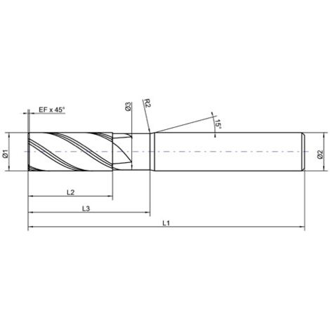 Schruppfräser-Set HPCL TiALN Typ UNI Z4 6-12mm FORMAT GT