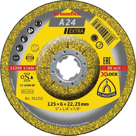 Schruppsch. A24EX X-LOCK 125x6mm gekr. Klingspor