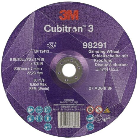 Schruppscheibe Cubitron™ 3 D230xS7mm Körnung 36+ gekröpft ™ Cubitron™ 5 Bohrung 22,23 mm