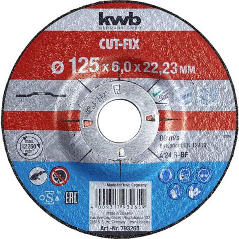 SCHRUPPSCHEIBE CUT FIX 125 X 6 X 22 METALL