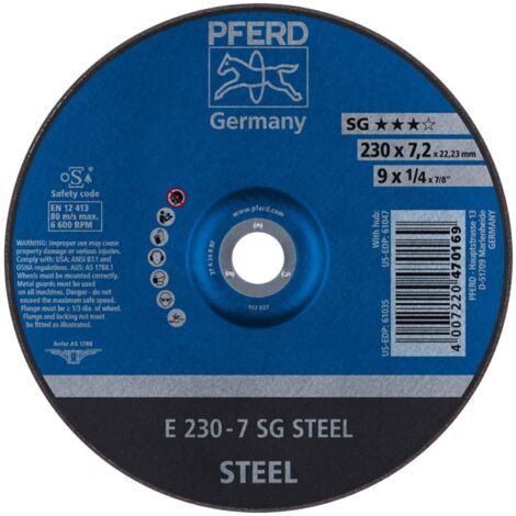 Schruppscheibe gekröpft A24RSG 230x7mm PFERD