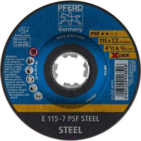 Schruppscheibe PSF X-LOCKSTEEL 115x7mm Pferd
