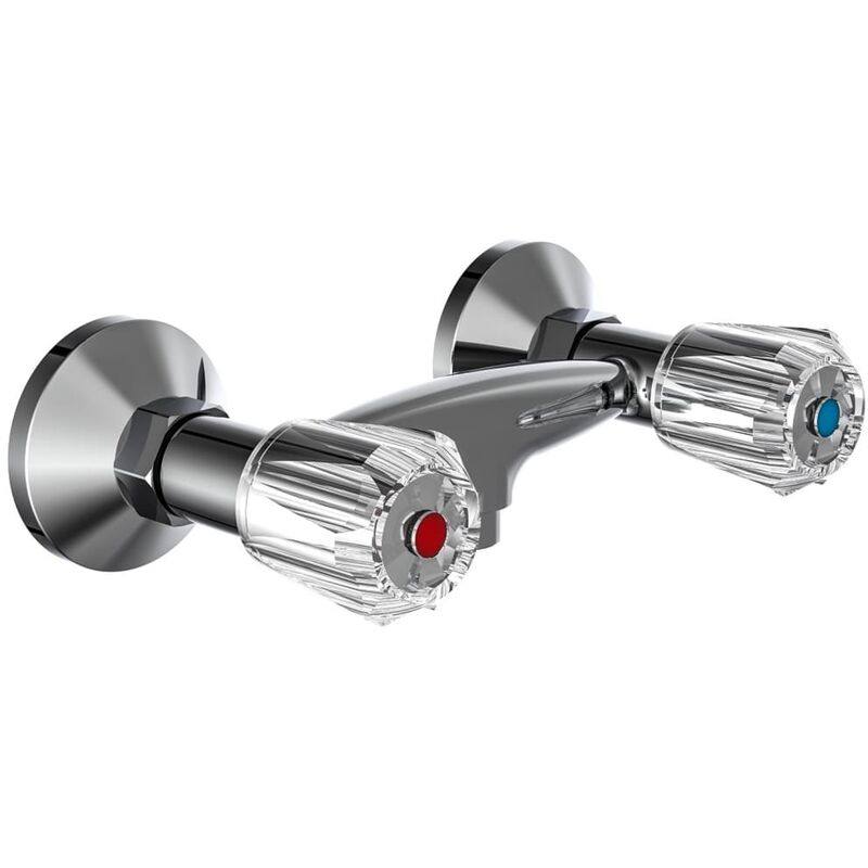 

SCHÜTTE Grifo mezclador de baño 2 mandos SAVINO cromado - Plateado