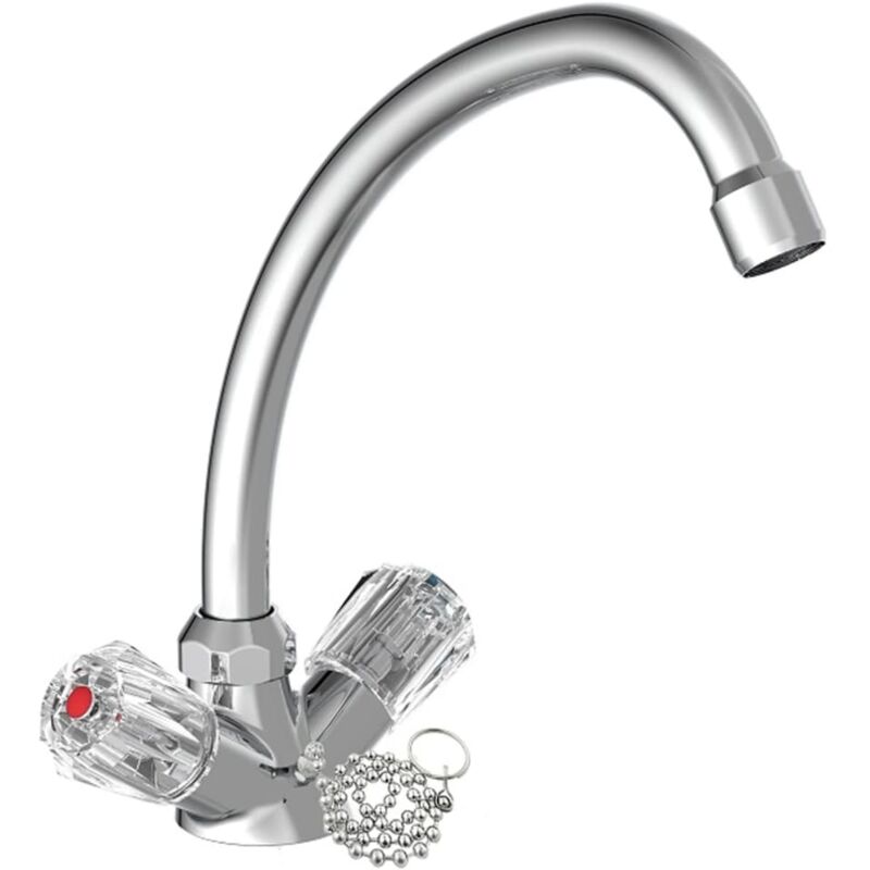 

Sch � Tte - SCHÜTTE Grifo mezclador de lavabo 2 mandos BRILLANT cromado - Plateado