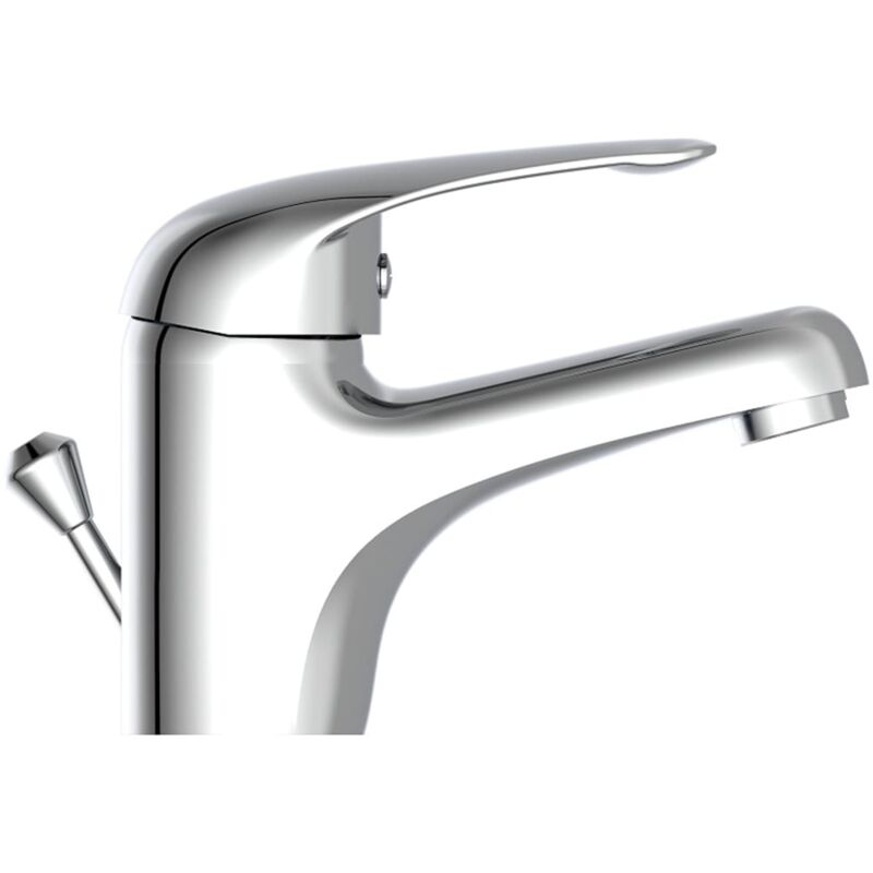 

SCHÜTTE Grifo mezclador de lavabo con baja presión MAGNA cromado - Plateado