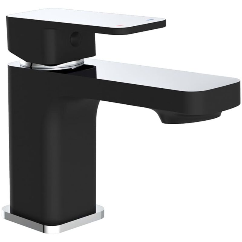 

SCHÜTTE Grifo mezclador de lavabo MADASGASKAR cromado y negro mate - Negro