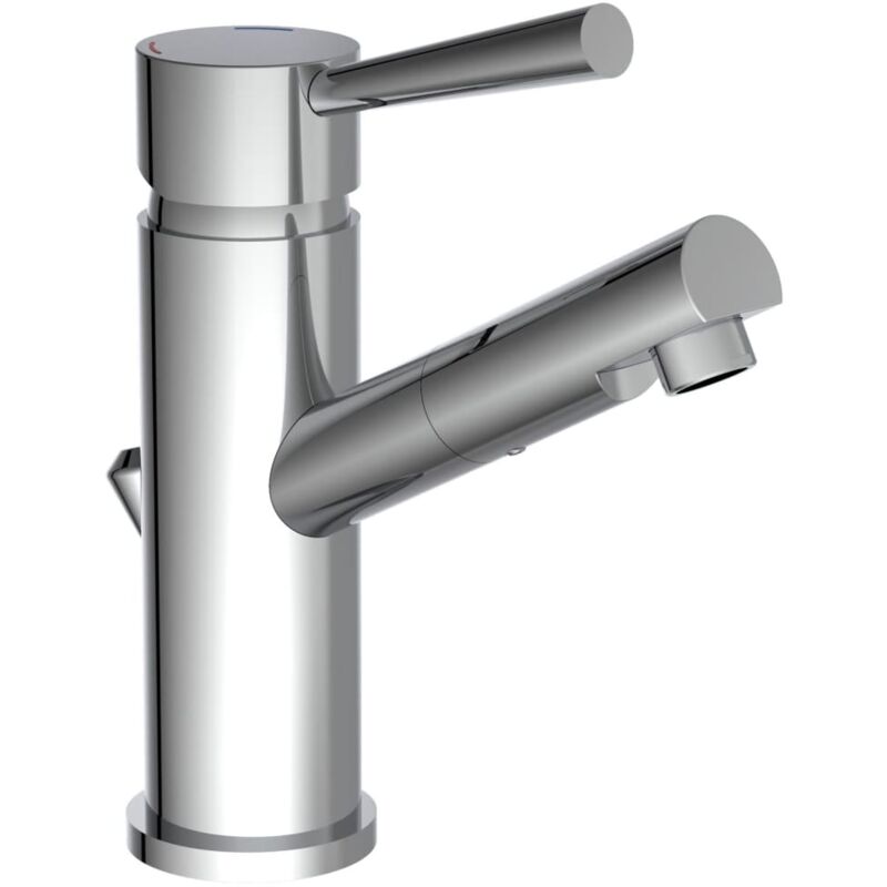 

Grifo mezclador de lavabo STOCKHOLM cromado - Plateado - Schütte