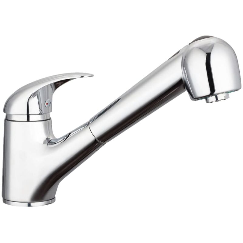 

Grifo mezclador lavabo con ducha extraíble ALBATROS cromado - Plateado - Schütte
