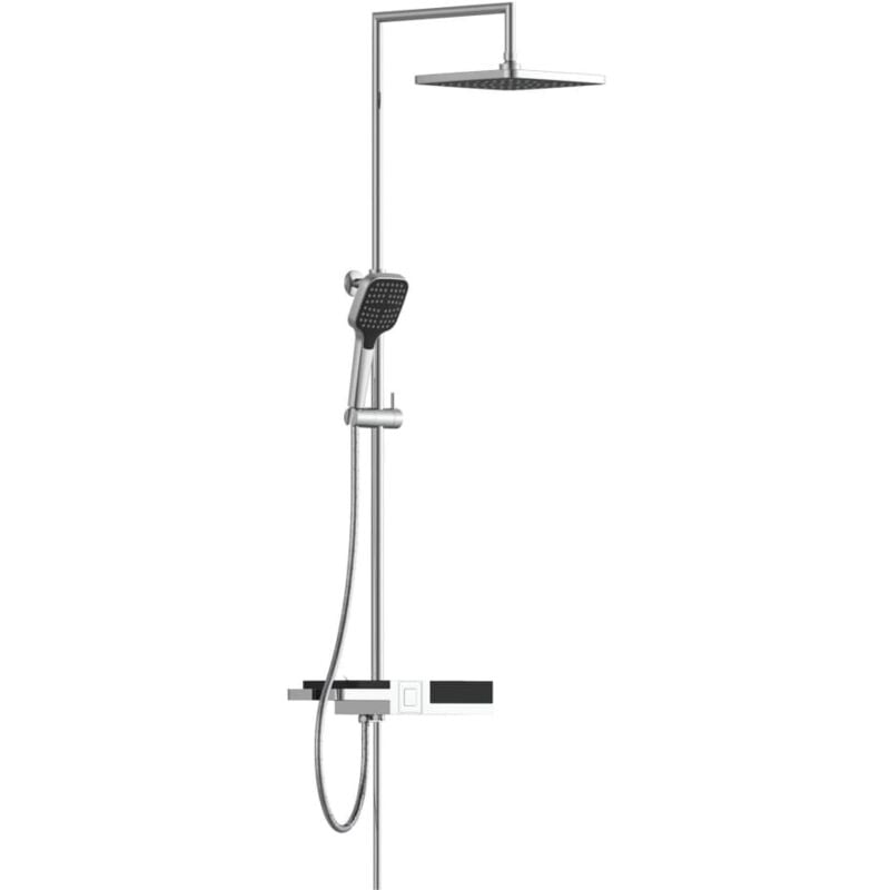 Overhead Shower Set blueperl Chrome Schütte