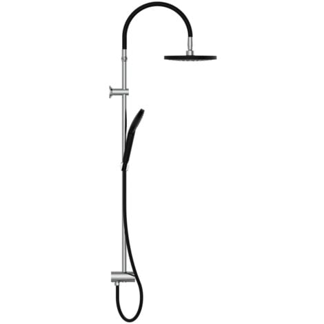 SCHÜTTE Overhead Shower Set MATAO RAIN Chrome-Matt Black