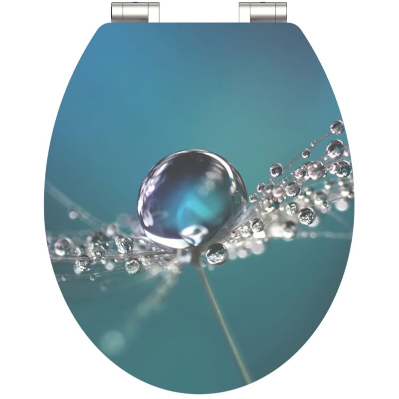

SCHÜTTE Tapa de váter alto brillo MDF WATER DROP de cierre suave - Multicolor