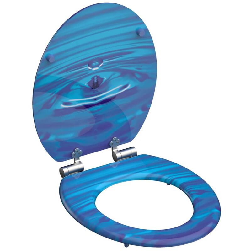 

SCHÜTTE Tapa de váter con cierre suave BLUE DROP - Azul