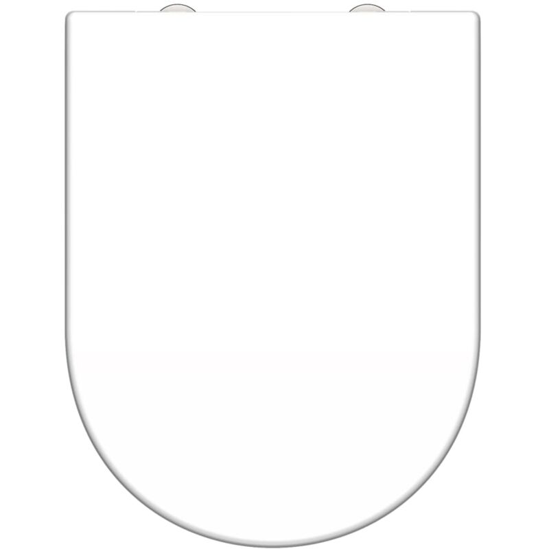 

Sch � Tte - SCHÜTTE Tapa de váter WHITE duroplástico forma de D - Blanco