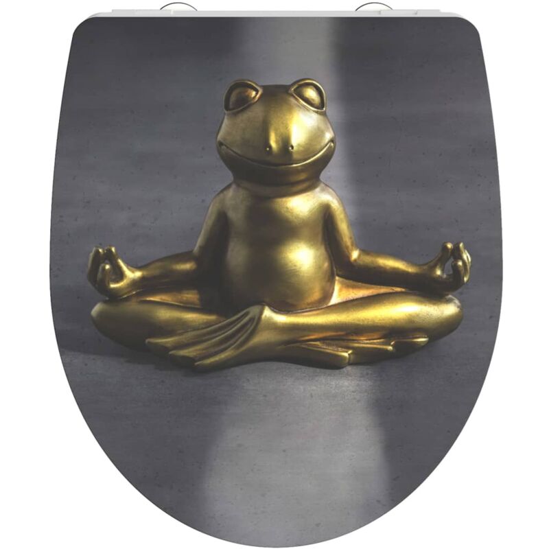 

Sch � Tte - SCHÜTTE Tapa de WC cierre suave RELAXING FROG duroplástico brillante - Multicolor