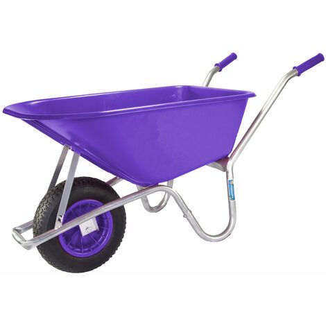 Schubkarre 100 L 250 kg Gartenschubkarre Schiebkarre schlagfeste Mulde verstärkter Rahmen Schutzbügel