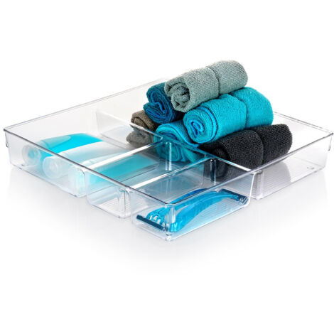 Schubladen-Organizer mit Fächern 31x31x5,5 cm