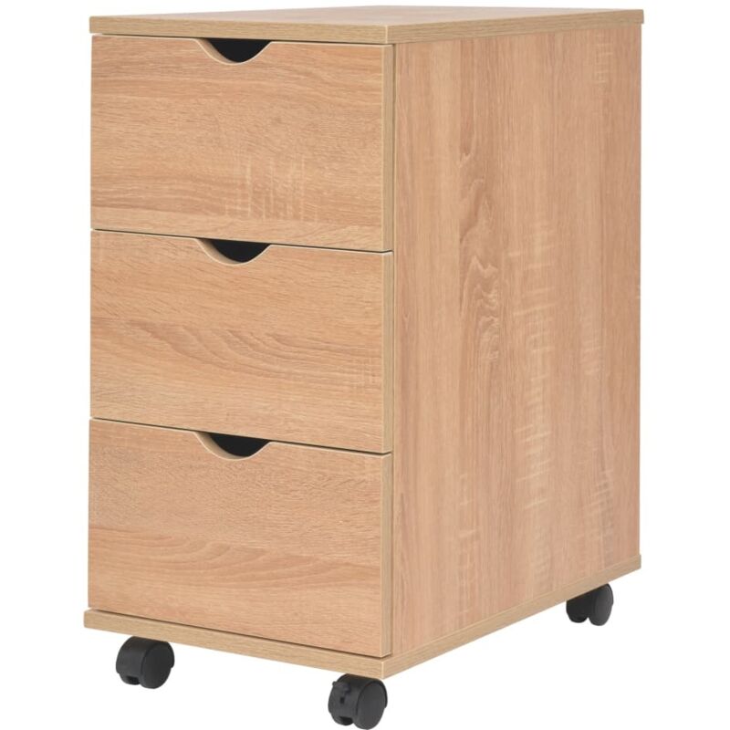 Schubladenelement 33×45×60 Cm Eichenbraun Vidaxl