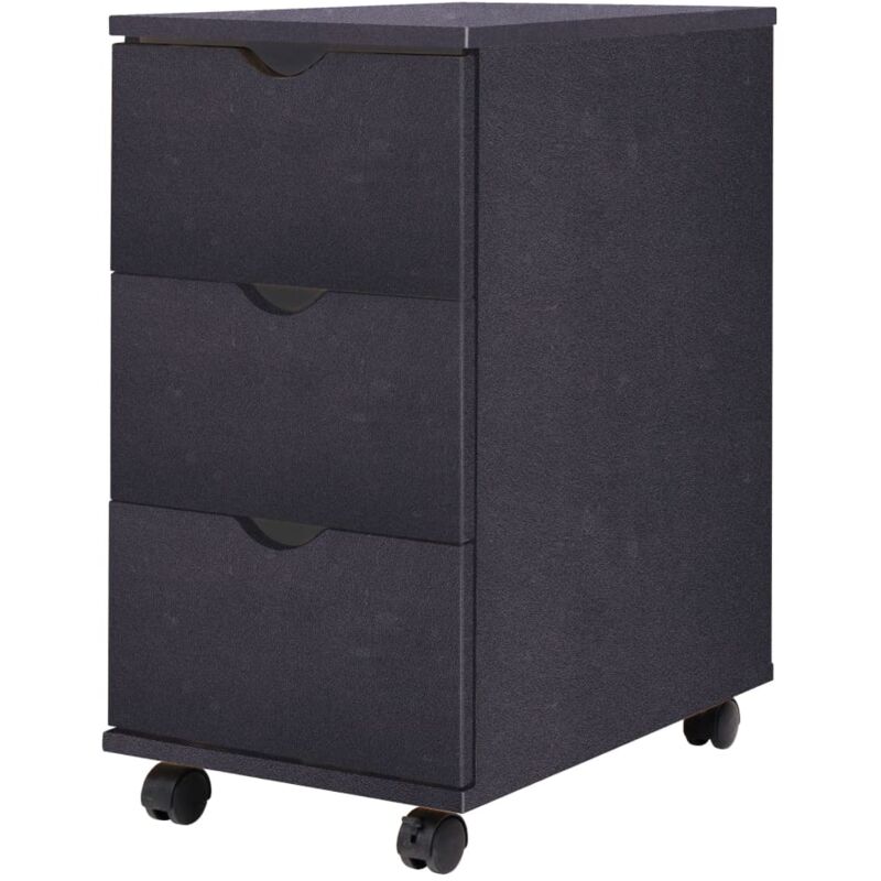 Schubladenelement 33×45×60 Cm Schwarz - Vidaxl