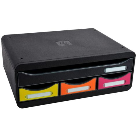 Schubladenbox Toolbox mit 4 Laden Harlequin Exacompta - Mehrfarbig