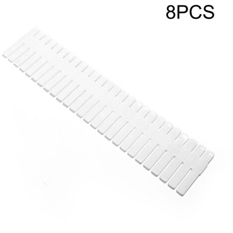 Schubladeneinteiler – Praktisches Zubehör zur Organisation Ihrer Gegenstände in der Schublade – Hochwertige Schubladeneinteiler aus Kunststoff – Abmessungen 32,4 x 7 cm – 8 Stück