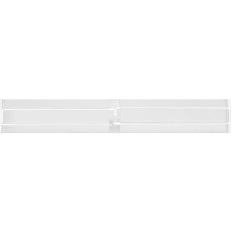 Schubladeneinteiler  Verstellbarer Schubladenorganizer 27,5–52 cm, Schwarz/Weiß, PP  8 cm Höhe  1 Stück