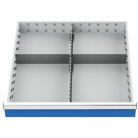 Schubladeneinteilung R 24-24 mit Metalleinteilung für Front 200 mm